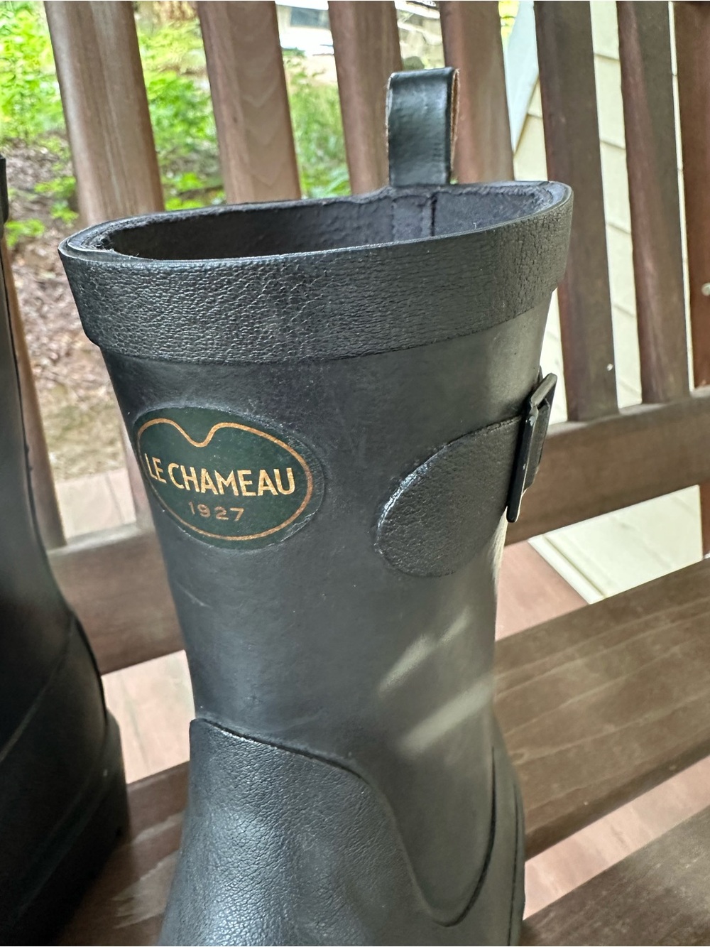 Le Chameau Women's Black Rain Boot - Classic Waterproof Morocco